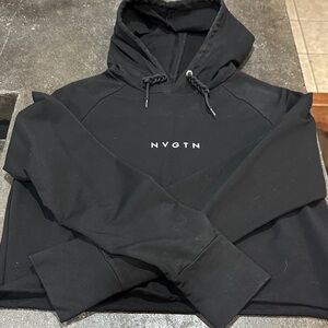 NVGTN Charcoal Crop Hoodie